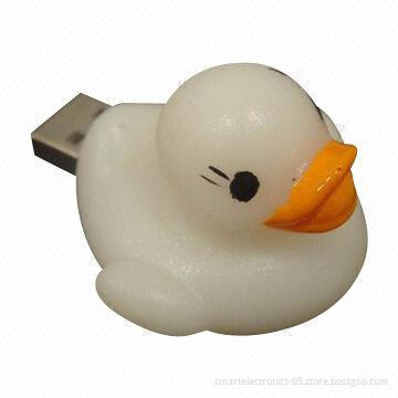 Duck USB Flash Drives with 64MB-128GB Capacity